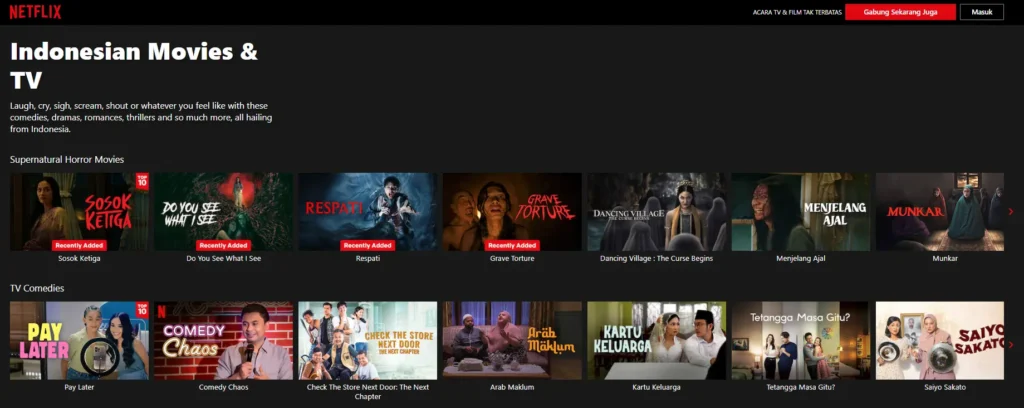 Koleksi Film Indonesia di Netflix Koleksi Film Indonesia di Netflix